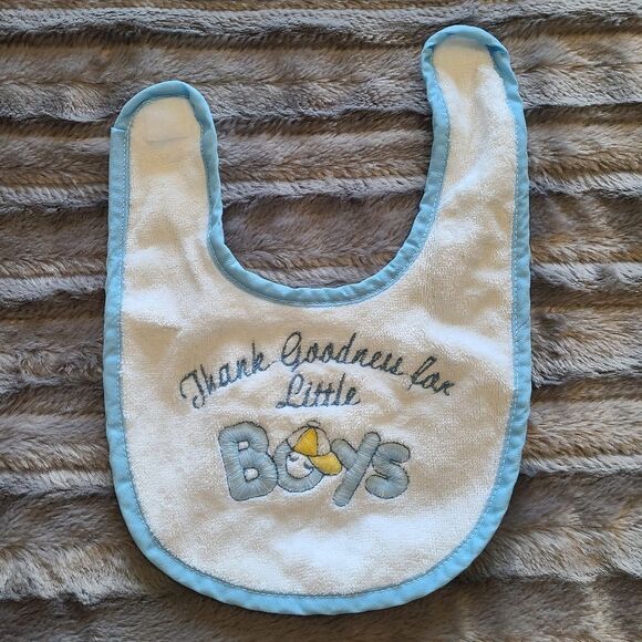 Thank Goodness For Little Boys Bib - Picture 3 of 5
